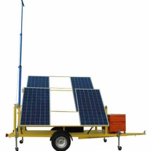 1.2KW Solar Power Generator w/ Light Tower Mast