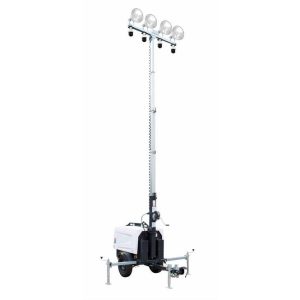 Mobile Security Tower – 6 kW Diesel Gen – 4 Metal Halide Lamps