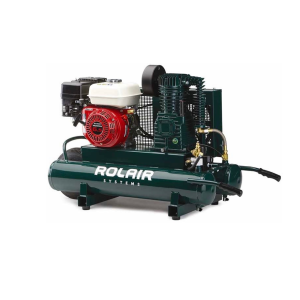 Rol-Air 6-1/2 HP Belt Drive Twin Tank Gas-Powered Air Compressor